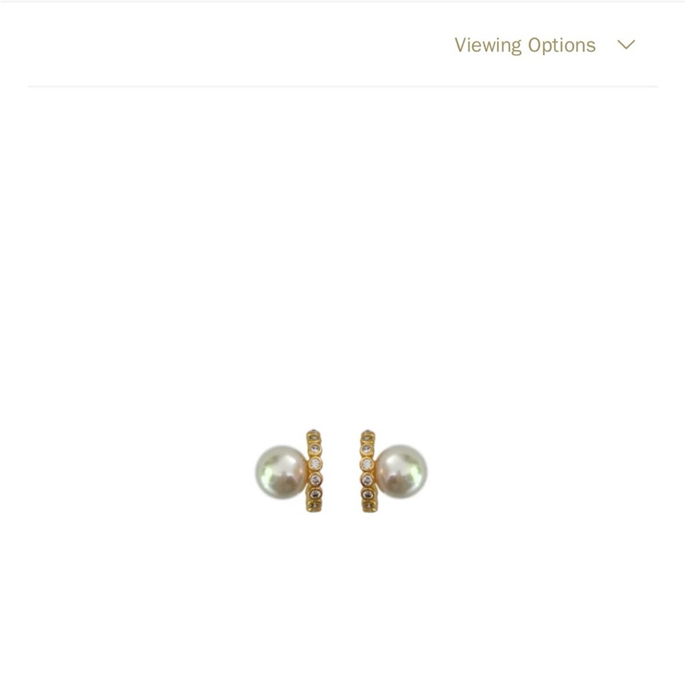 Nicola Bathie Gold and Pearl Earrings